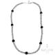 Collana girocollo corto con ematite e onice nero in argento 925