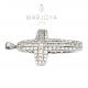Croce pendente in argento 925 con zirconi bianchi