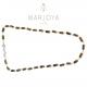 Collana girocollo stile rosario con baguette di swarovski bronzo e argento 925