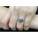 Anello sigillo a specchio cuore in argento 925, unisex regolabile