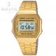 Orologio casio a168wg-9 acciaio dorato unisex