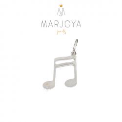 Ciondolo nota musicale in argento 925