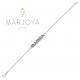 Bracciale scritta MAMMA in argento 925 con zirconi blu, regolabile
