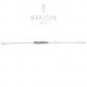 Bracciale scritta MAMMA in argento 925 con zirconi blu, regolabile