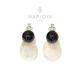 Orecchini in argento 925 con perle barocche e swarovski nero