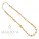 Rosario in argento 925 dorato collana girocollo con swarovski gold