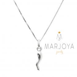 Collana con cornetto piccolo in argento 925