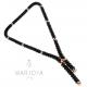 Collana in pietre dure saliscendi con onice ed ematite rosè