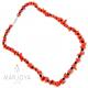 Collana in corallo a scaglie ed onice in argento 925