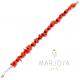 Bracciale in corallo a scaglie ed onice in argento 925,regolabile