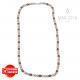 Collana in ematite multicolore e argento 925,uomo,donna