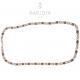 Collana in ematite multicolore e argento 925,uomo,donna