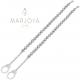 Bracciali Coppia manetta con ematite e argento 925 rodiato,fidanzamento,amicizia