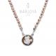 Collana con cammeo "minnie"in argento 925 ed ematite rosè