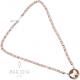 Collana con cammeo "Fiocco"in argento 925 ed ematite rosè