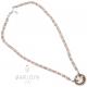 Collana con cammeo "Minnie"in argento 925 ed ematite rosè