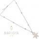 Collana con bimbo in argento 925 ed ematite,regolabile